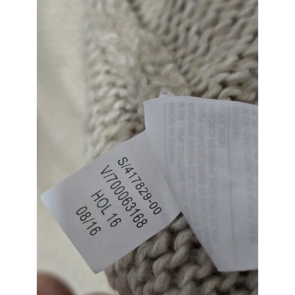 Banana Republic Women’s Medium Beige Cable Knit Open Front Cardigan Sweater - Picture 10 of 10